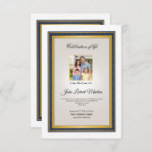 Printable Funeral Program Sjabloon Kaart (Voorkant / Achterkant)