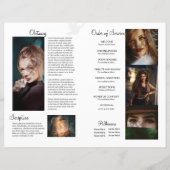 Printable Funeral Program Template (Achterkant)