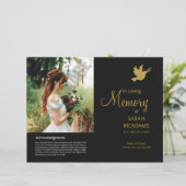 Printable Funeral Program Template (Staand voorkant)