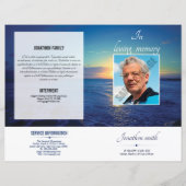 Printable Funeral Program Template (Voorkant)