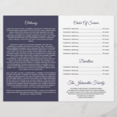 Printable Funeral Program Template (Achterkant)
