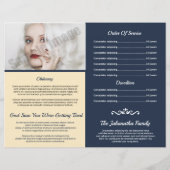 Printable Funeral Program Template (Achterkant)