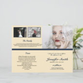 Printable Funeral Program Template (Staand voorkant)