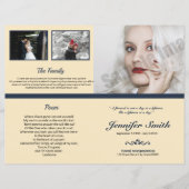 Printable Funeral Program Template (Voorkant)