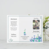 Printable Funeral Program Template (Staand voorkant)