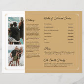 Printable Funeral Program Template (Achterkant)