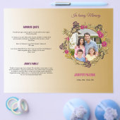 Printable Funeral Program Template Flyer (Enkel)