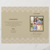 Printable Funeral Program Template Flyer (Voorkant)