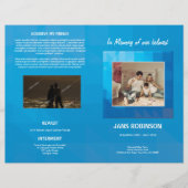 Printable Funeral Program Template Flyer (Voorkant)