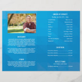 Printable Funeral Program Template Flyer (Achterkant)