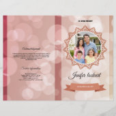 Printable Funeral Program Template Flyer (Voorkant)