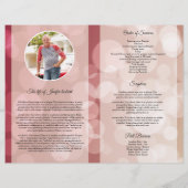 Printable Funeral Program Template Flyer (Achterkant)