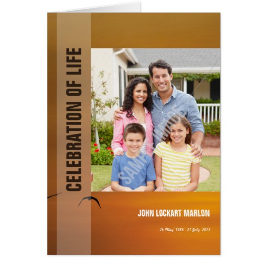 Printable Funeral Sjabloon (Voorkant)