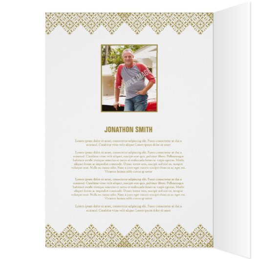 Printable Funeral Sjabloon (Binnen (Links))