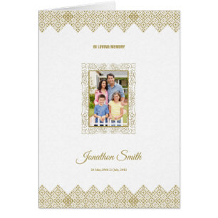 Printable Funeral Sjabloon