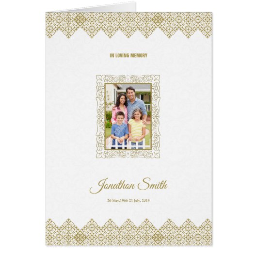 Printable Funeral Sjabloon (Voorkant)