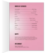 Printable Funeral Sjabloon Brochure (Binnen (Rechts))