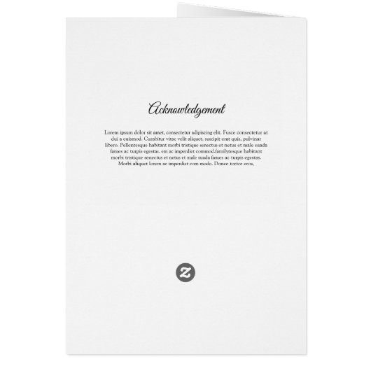 Printable Funeral Sjabloon Brochure (Achterkant)