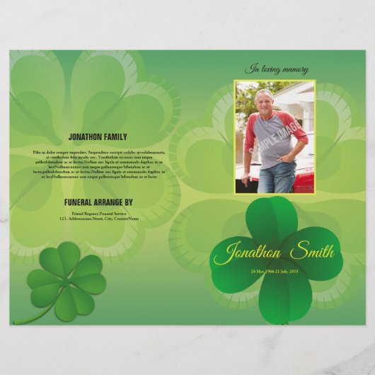 Printable Funeral Sjabloon Brochure (Voorkant)