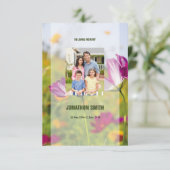 Printable Funeral Sjabloon Kaart (Staand voorkant)