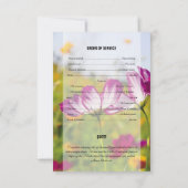 Printable Funeral Sjabloon Kaart (Achterkant)