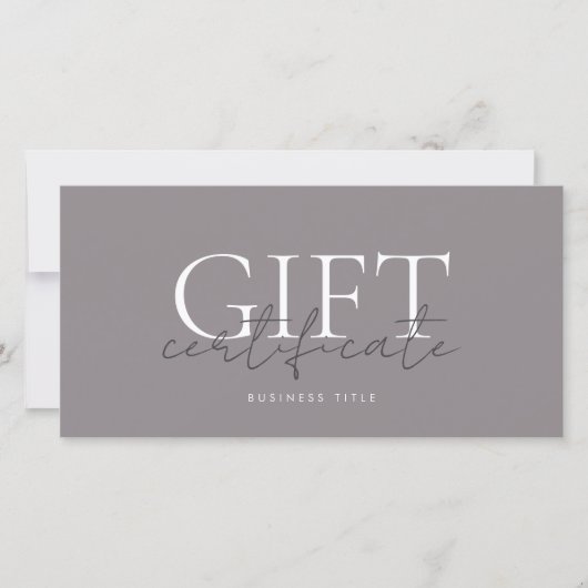 Printable Gift Kaart Sjabloon Gemakkelijk aan te p (Voorkant)