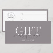 Printable Gift Kaart Sjabloon Gemakkelijk aan te p (Voorkant / Achterkant)