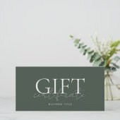 Printable Gift Kaart Sjabloon Gemakkelijk aan te p (Staand voorkant)