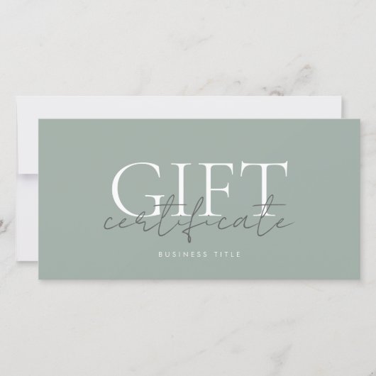 Printable Gift Kaart Sjabloon Gemakkelijk aan te p (Voorkant)