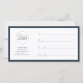 Printable Gift Kaart Sjabloon Gemakkelijk aan te p (Achterkant)