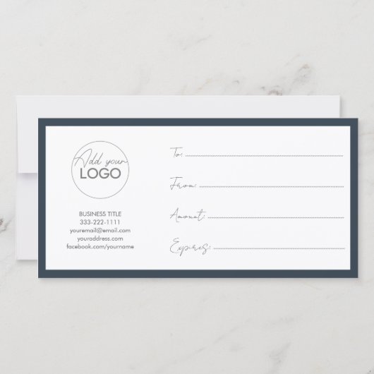 Printable Gift Kaart Sjabloon Gemakkelijk aan te p (Achterkant)