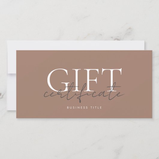 Printable Gift Kaart Sjabloon Gemakkelijk aan te p (Voorkant)