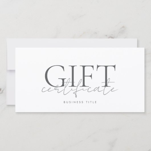Printable Gift Kaart Sjabloon Gemakkelijk aan te p (Voorkant)