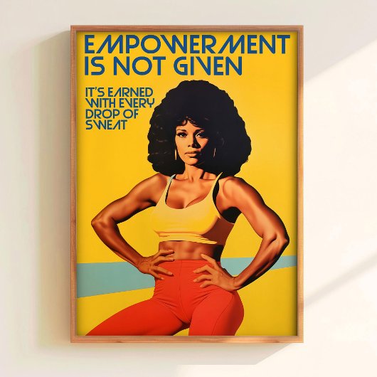 Printable Gym Wall Art 70s Poster Gym Art Print Fi