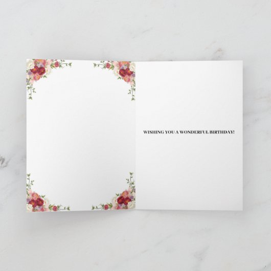 Printable Happy Birthday Kaart (Binnen)