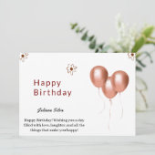 Printable Happy Birthday Kaart (Staand voorkant)