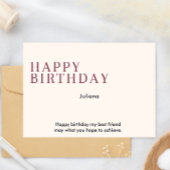Printable Happy Birthday Kaart