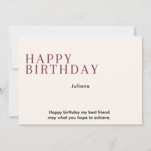 Printable Happy Birthday Kaart (Voorkant)