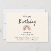 Printable Happy Birthday Kaart (Voorkant)