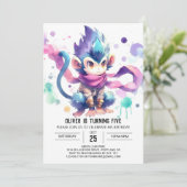 Printable Happy Monkey Verjaardag Kaart (Staand voorkant)