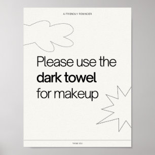 Printable herinnering hostel bed & breakfast info poster