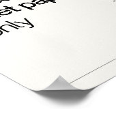 Printable herinnering hostel bed & breakfast info poster (Hoek)