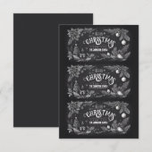 Printable Homemade Christmas Gift Labels Kaart (Voorkant / Achterkant)