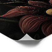 Printable Hydrangea Wall Art, Antique Dark Poster (Hoek)