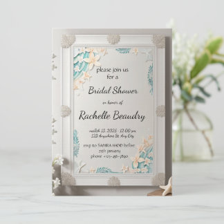 Printable Invitation Template for Bridal shower Kaart