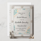 Printable Invitation Template for Bridal shower Kaart (Voorkant / Achterkant)