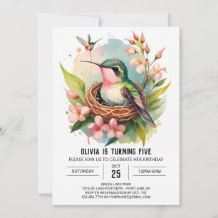 Printable Kinderen Vogel Verjaardag Kaart