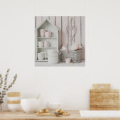 Printable Landhuis Home Foto Poster (Keuken)