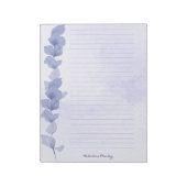 Printable Lavender Lined Paper – Personalized Notitieblok (Linkerzijde)