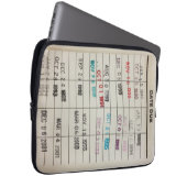 Printable Library Cards Electronics Bag Laptop Sleeve (Voorkant Rechts)